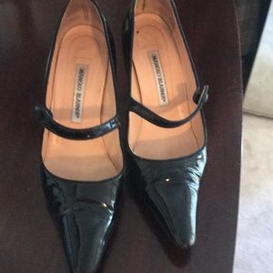 Manolo Blahnik patent leather heels